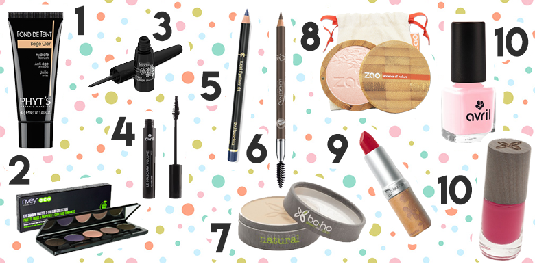 Sélection shopping : place au maquillage bio !!
