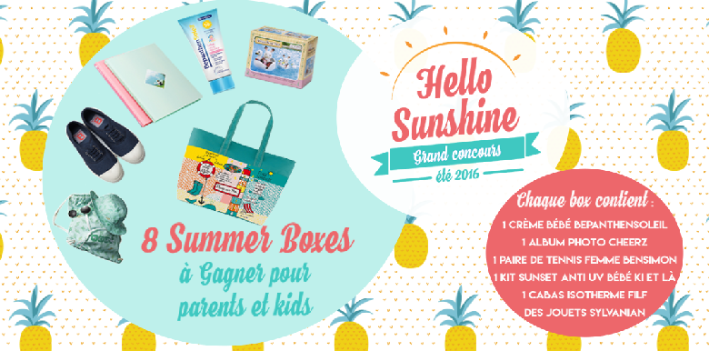 Concours Hello Sunshine Les Premiers Gagnants La Boite Rose